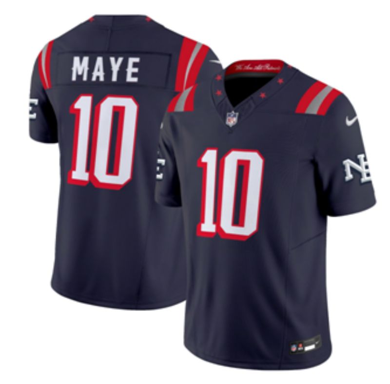 Men 2026 New England Patriots #10 Maye blue 3th generation Nike Limited NFL Jersey style 06